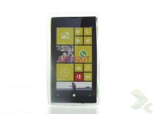 Geffy - Etui Nokia Lumia 520 TPU mat clear
