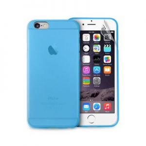 PURO Ultra Slim \&quot;0.3\&quot; Cover - Zestaw etui + folia na ekran iPhone 6/6s (niebiesk