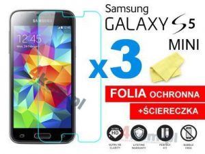 3x Folia ochronna na ekran do Samsung Galaxy S5 mini