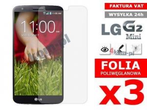 3x Folia ochronna na ekran do LG G2 Mini