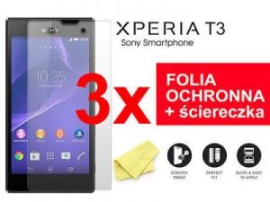 3x Folia ochronna na ekran do Sony Xperia T3