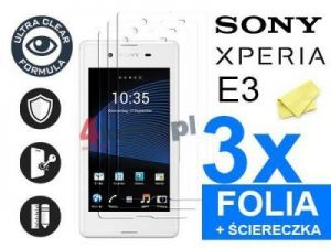 3x Folia ochronna na ekran do Sony Xperia E3