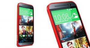Bumper Aluminium do HTC One M8 - Czerwony