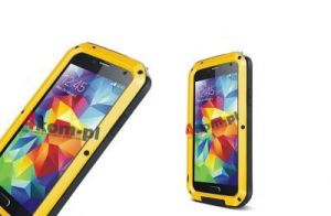 Pancerne etui LOVE MEI do Samsung Galaxy S5 PROSTOKĄTNE - Żółty