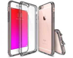 Etui Rearth Ringke Fusion Apple iPhone 6/6s + Folia ochronna gratis / Smoke Black - Smoke Black