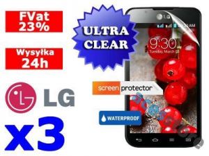 3x Folia ochronna na ekran do LG Swiift II Dual + 3x ściereczka