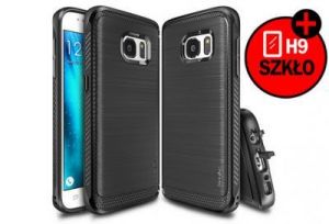 ETUI RINGKE ONYX BLACK SAMSUNG GALAXY S7 + SZKŁO