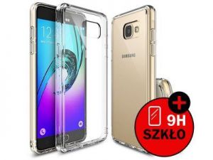 ETUI REARTH RINGKE FUSION SAMSUNG GALAXY A3 2016 + SZKŁO HARTOWANE - Przezroczysty