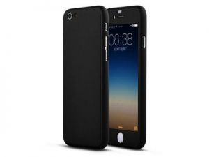 Etui 360o Full Protection iPhone 6/6S + Szkło hartowane - Czarny