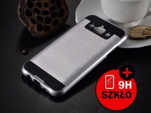 ETUI PANCERNE DO SAMSUNGA GALAXY J5 2016+ SZKŁO HARTOWANE - Srebrny