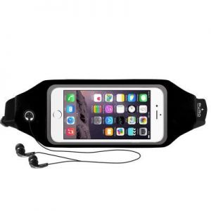 PURO Universal Sport Belt - Sportowy pasek do smartfonów max 5.1\" w/Transp window (czarny)