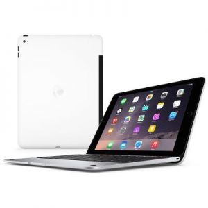 Incipio ClamCase Pro - Aluminiowa klawiatura Bluetooth dla iPad Air 2 (White &amp; Silver)