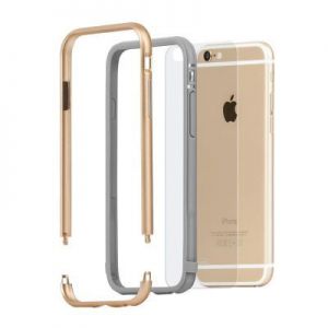 Moshi iGlaze Luxe - Aluminiowy bumper iPhone 6/6s (Satin Gold)