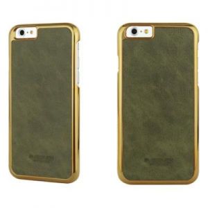 BUSHBUCK BARONAGE Classical Edition - Etui skórzane do iPhone 6 Plus/6s Plus (oliwkowy)