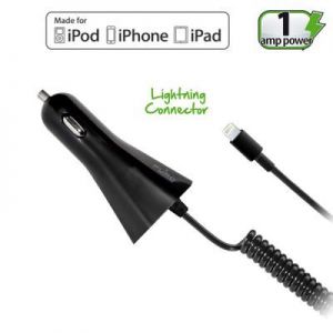 PURO Ładowarka samochodowa Apple 1A złącze Lightning MFi (czarny)